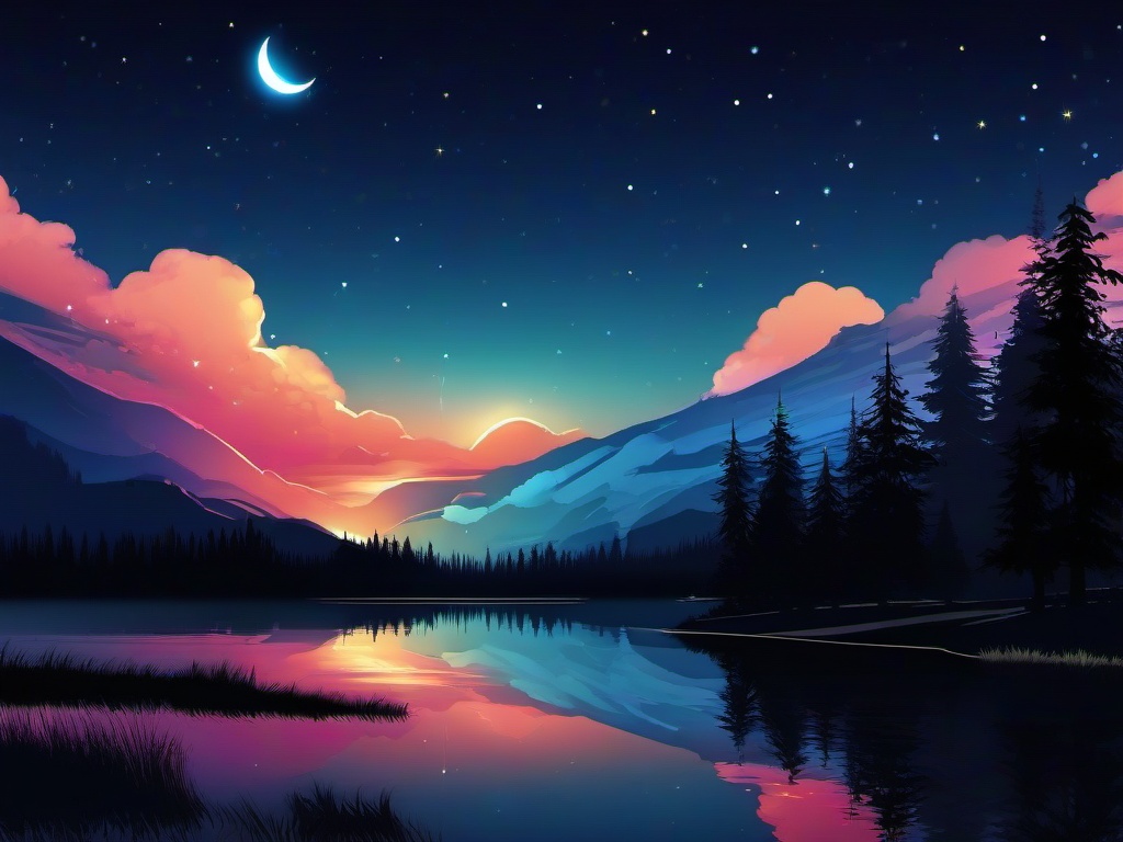 Night Sky Wallpaper  ,desktop background wallpaper