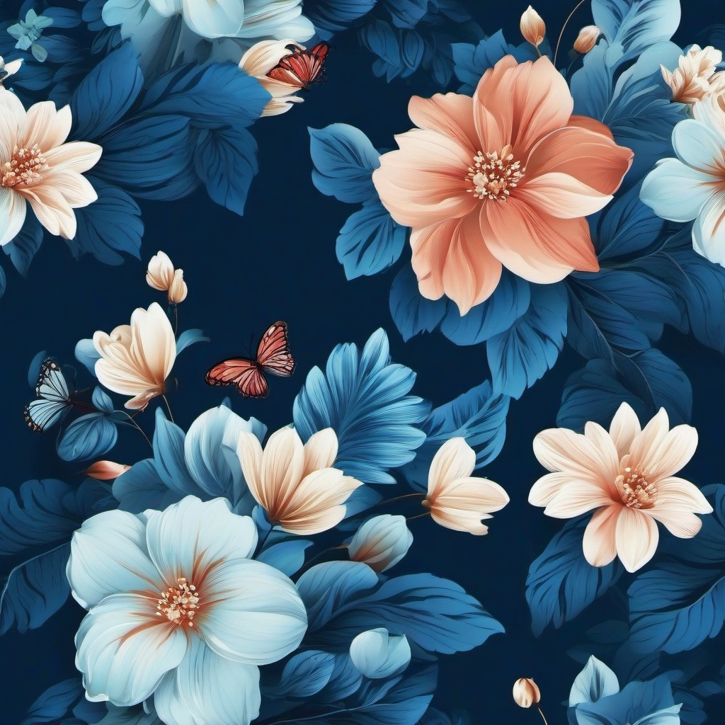 Flower Background Wallpaper - wallpaper flower blue  