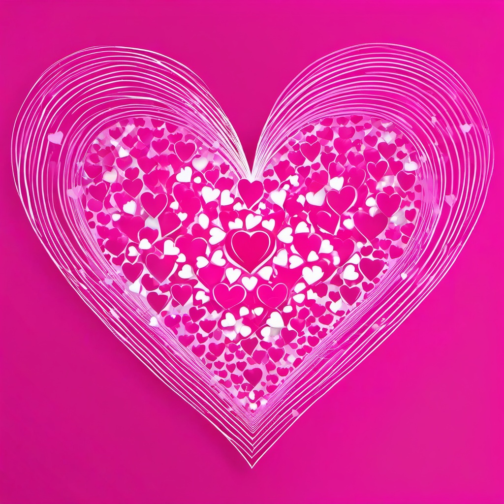 Heart Background Wallpaper - pink heart white background  