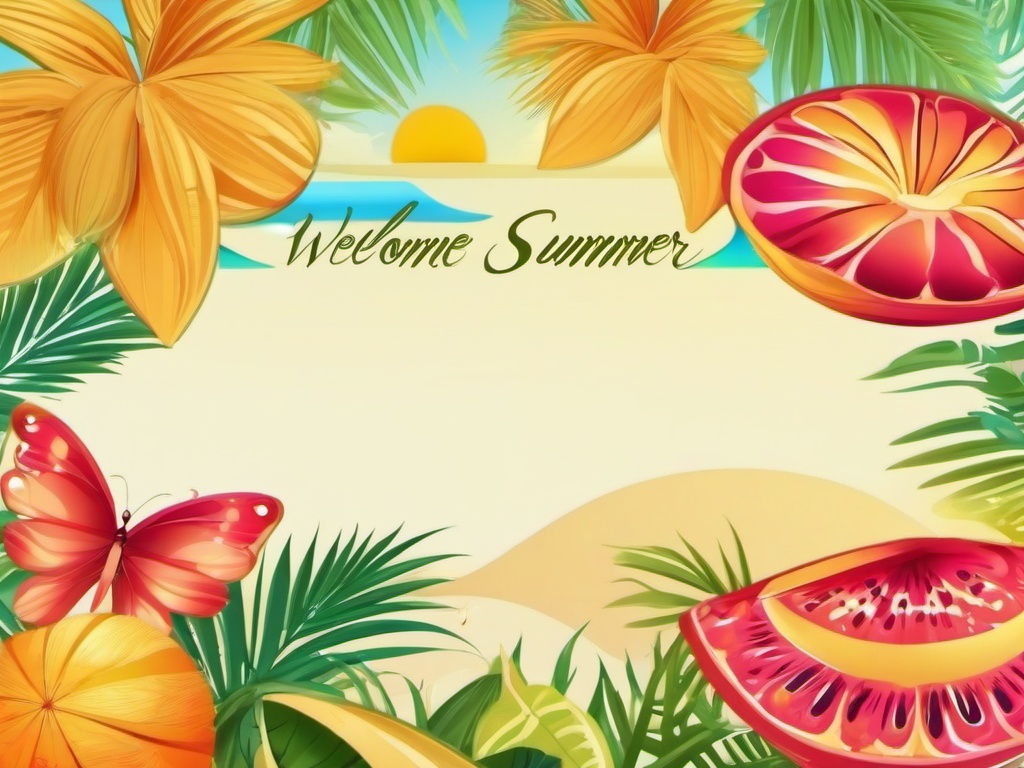 Welcome Summer Wallpaper  background