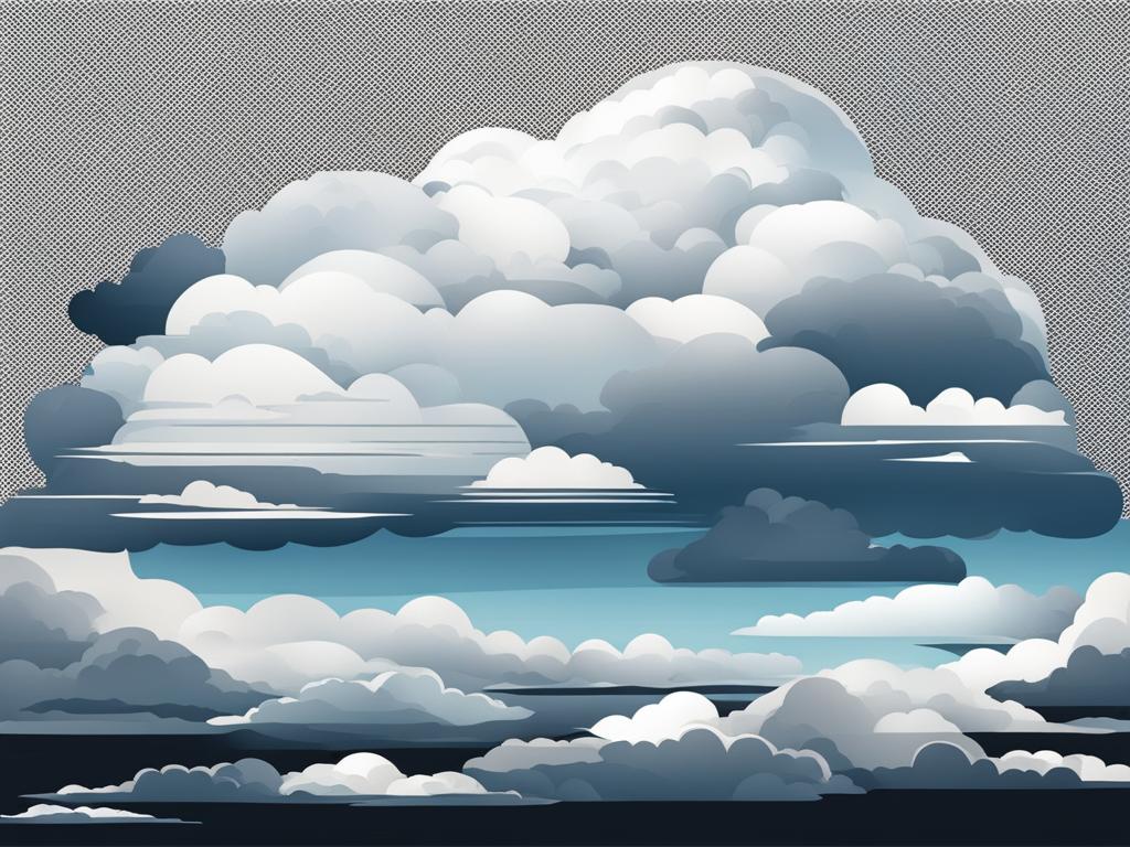 cloud clipart - drifting serenely among the clouds. 