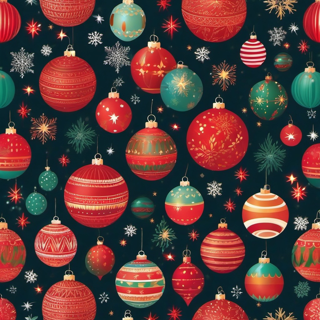 Christmas Background Images - Festive Decorations and Lights wallpaper, abstract art style, patterns, intricate