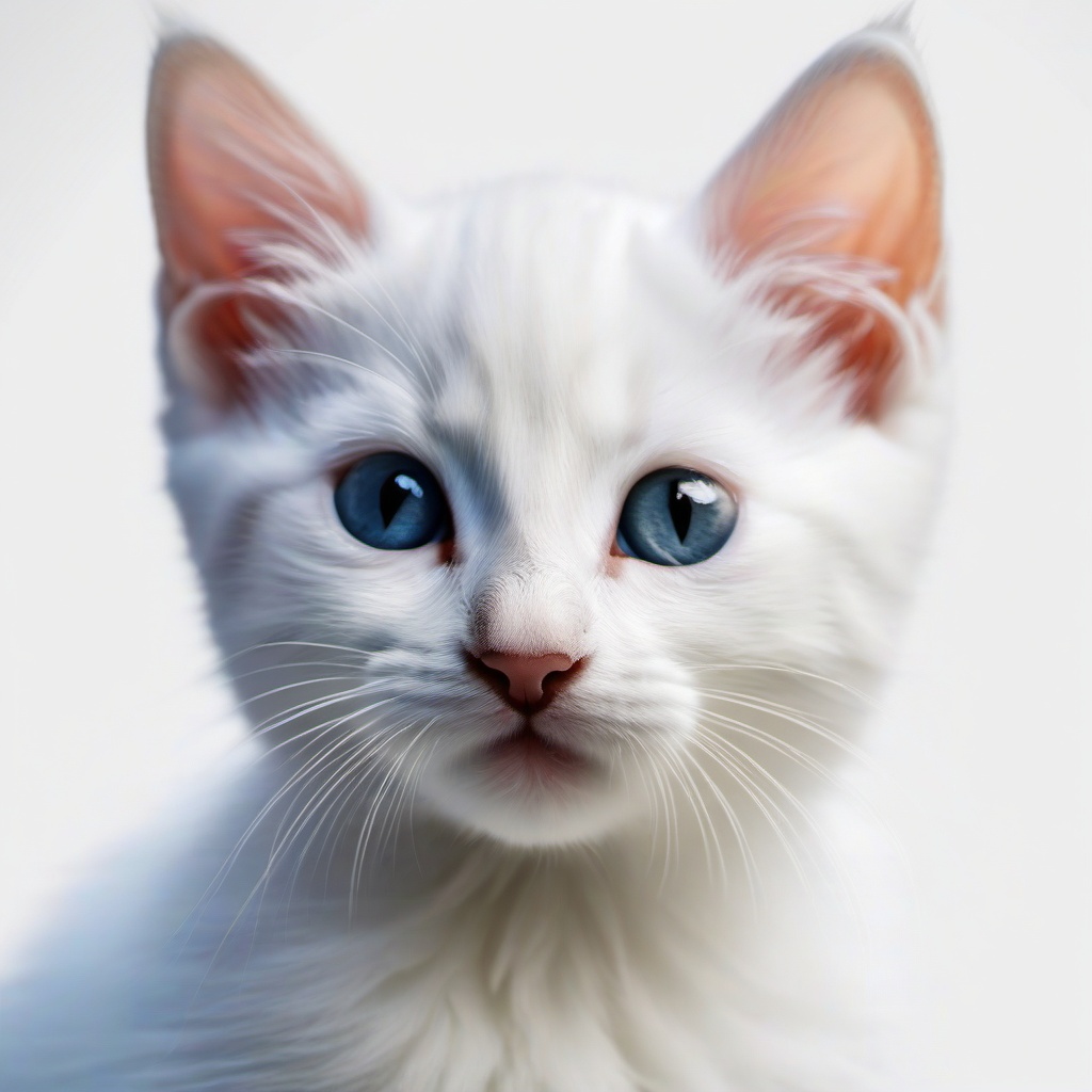 Cat Background Wallpaper - kitten white background  