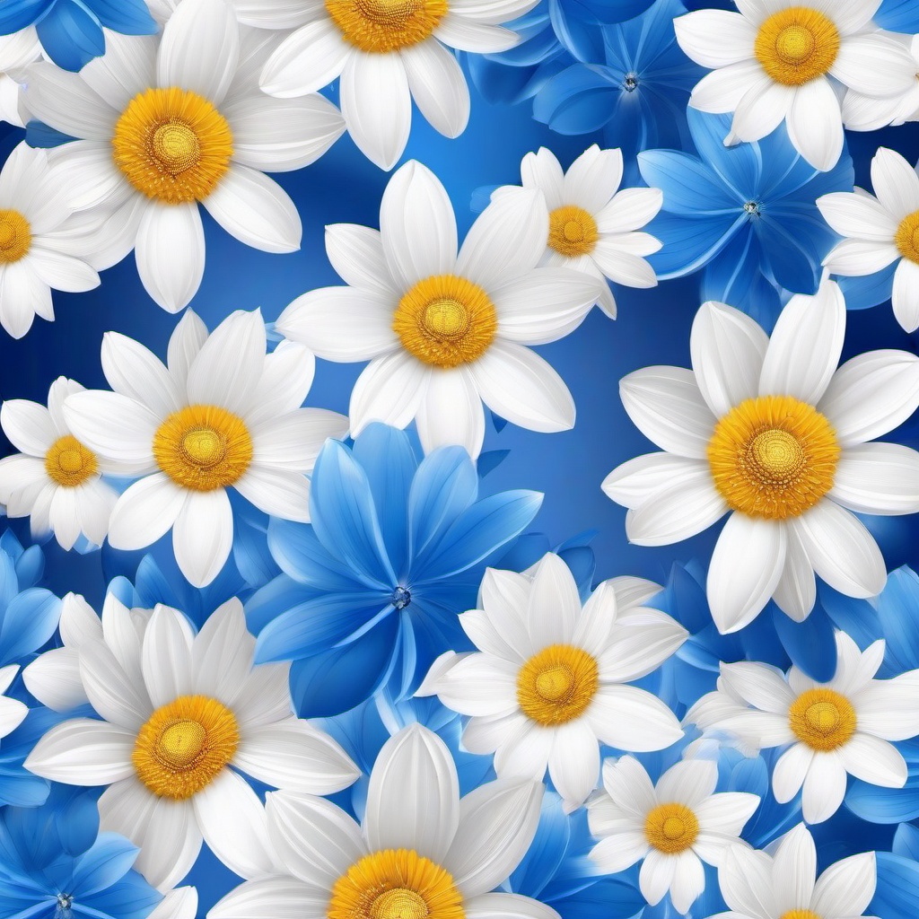 Flower Background Wallpaper - white and blue flower wallpaper  