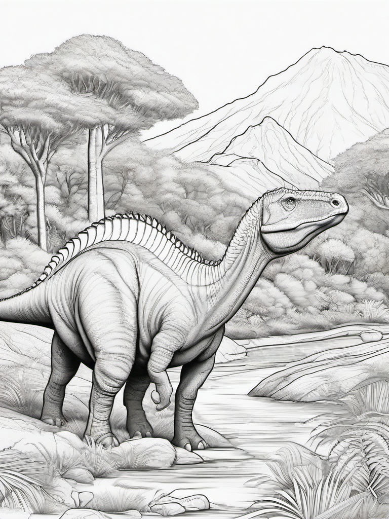 Dinosaur Coloring Pages - Corythosaurus Herding  simple coloring pages