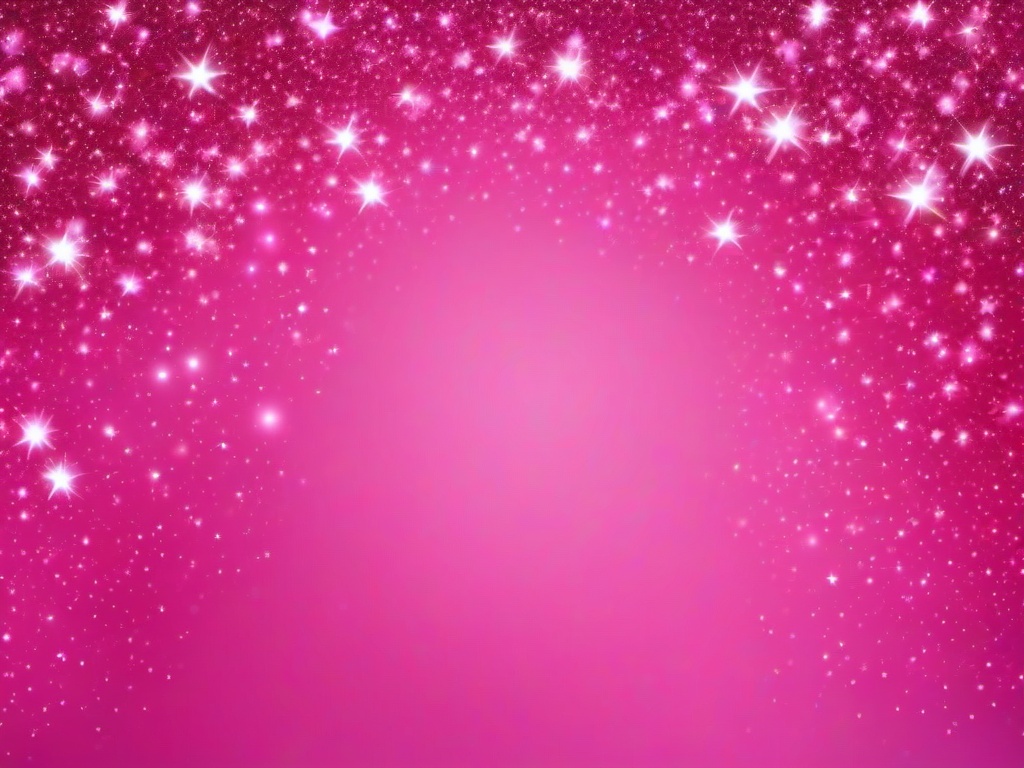 Pink Glitter Stars Background  