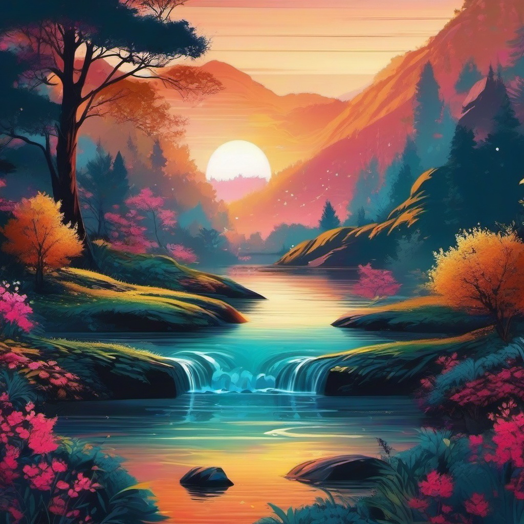 Beautiful Background - Beautiful Natural Scenery  intricate patterns, splash art, wallpaper art