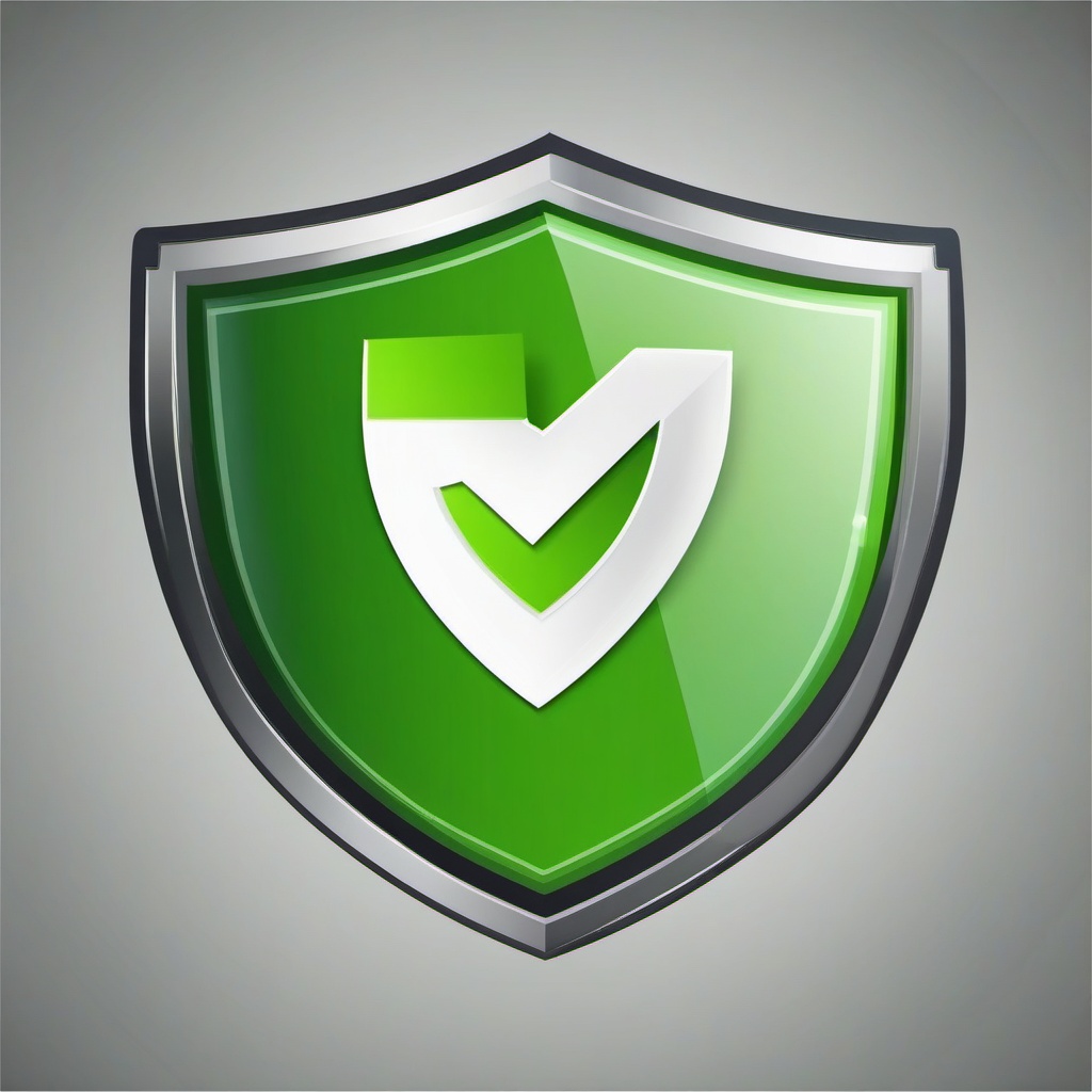 Shield and checkmark icon - Shield with green checkmark for protection and approval,  color clipart, vector art