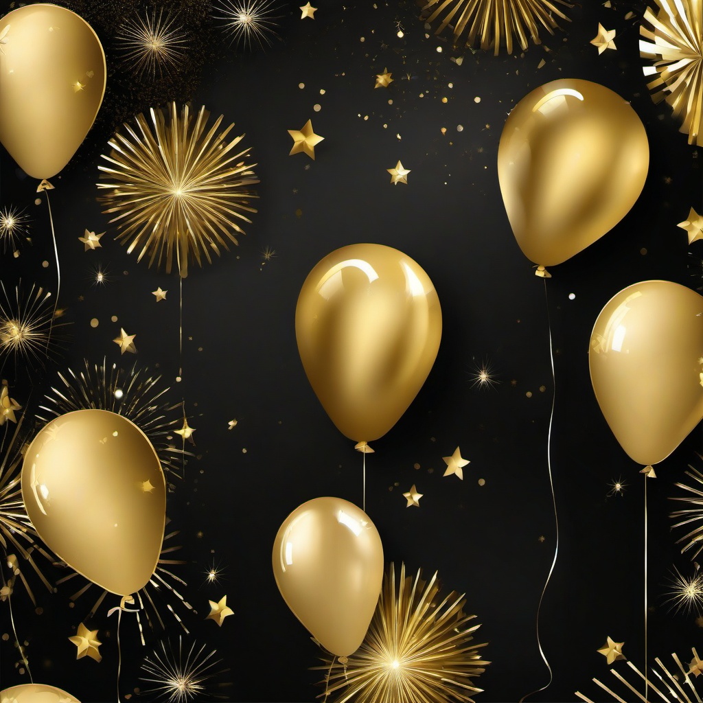 Party Background Wallpaper - gold black background birthday  