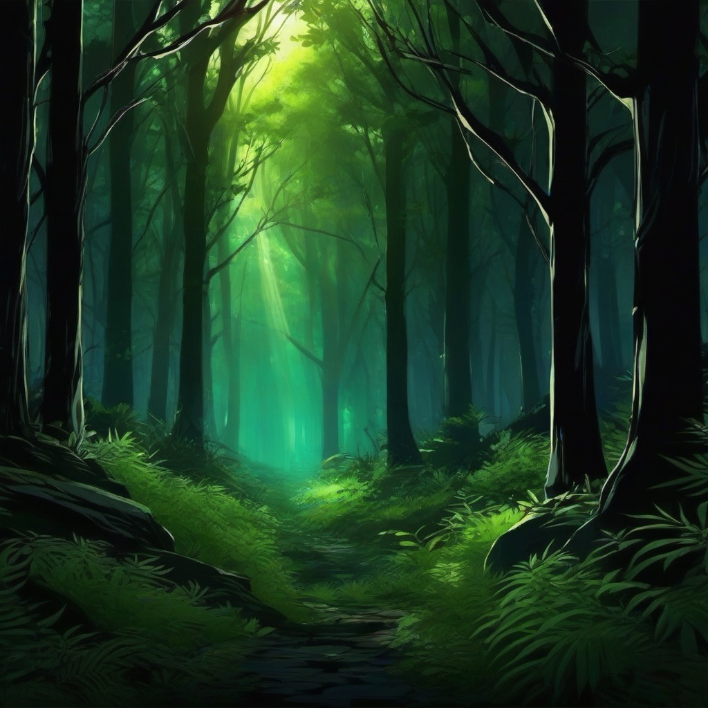 Forest Background Wallpaper - anime dark forest background  