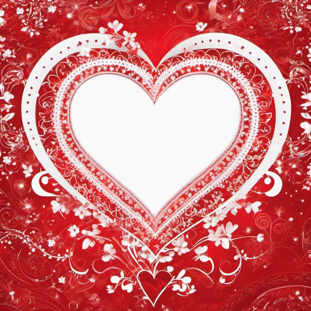 Heart Background Wallpaper - white heart with red background  