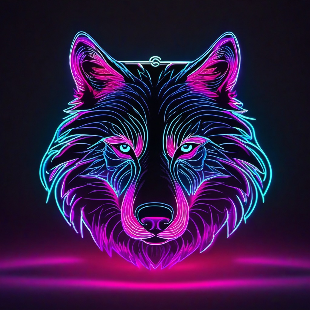 Neon Background Wallpaper - neon wolf wallpaper  