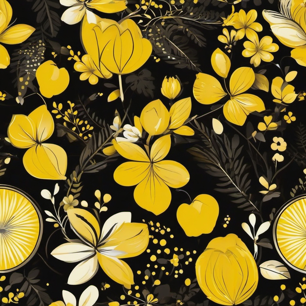 Yellow Background Wallpaper - cute black and yellow wallpaper  