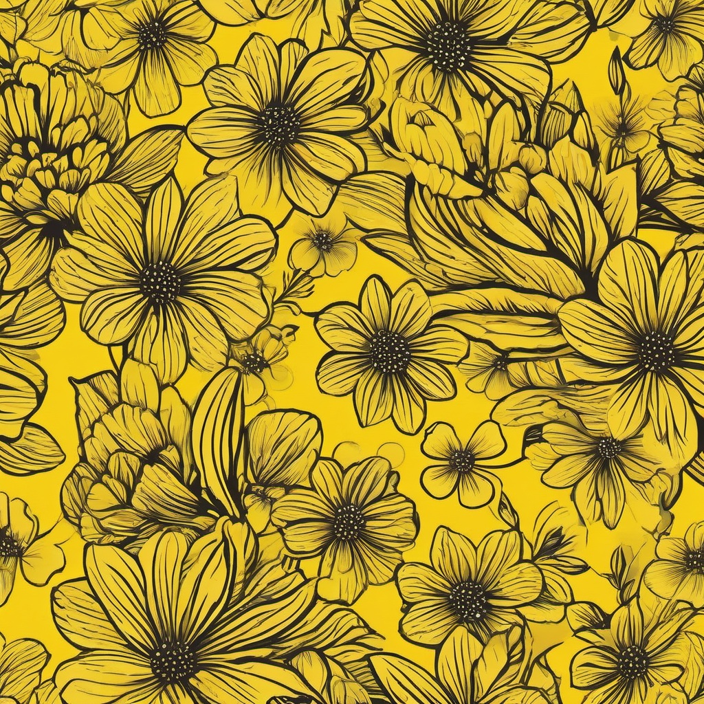 Yellow Background Wallpaper - cute yellow flower wallpaper  