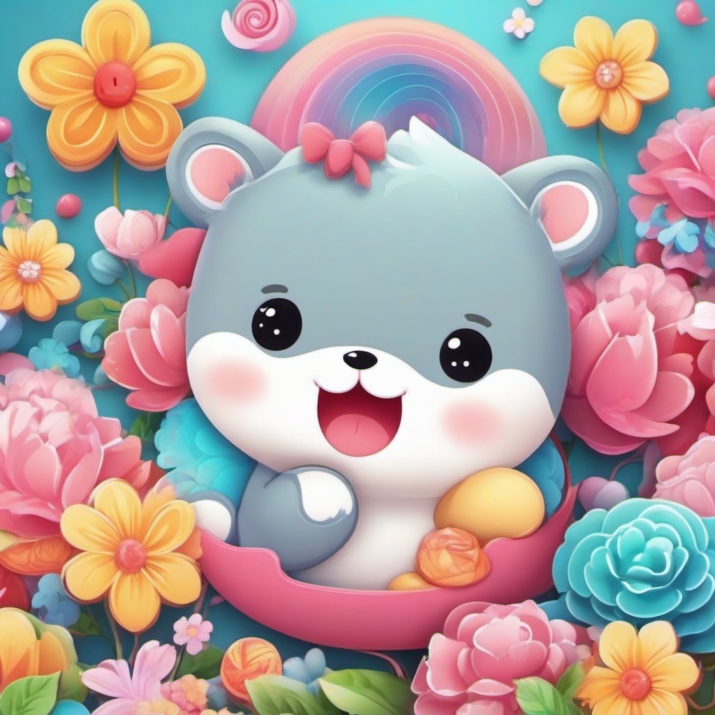 Cute Kawaii Wallpaper - Immerse yourself in the world of cute kawaii illustrations that overflow with charm and sweetness, turning your device into a source of joy.  intricate patterns, splash art, wallpaper art