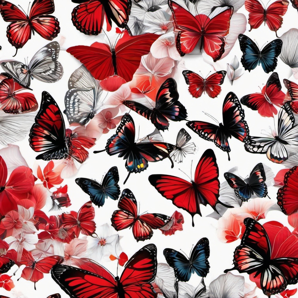 Butterfly Background Wallpaper - red background butterfly  