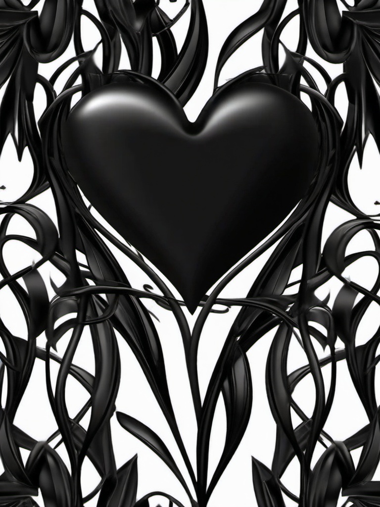 Dark Black Heart Wallpaper Hd  ,mobile iphone background wallpaper