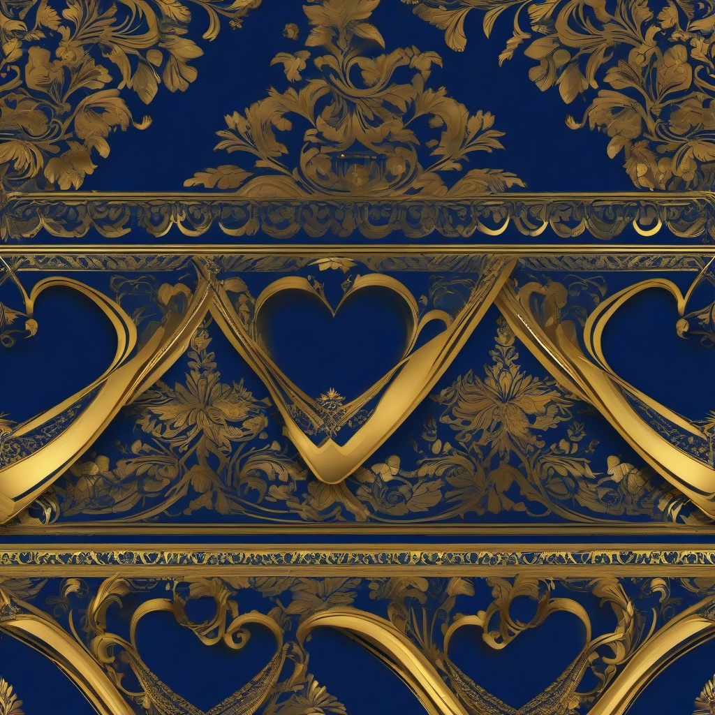 background blue and gold  