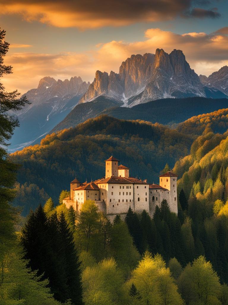 secrets of trentino's castles - illustrate the secrets and grandeur of trentino's lesser-known castles, set amidst stunning alpine scenery. 