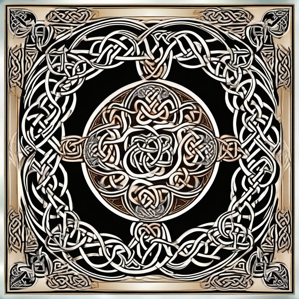 Celtic knotwork  , vector illustration, clipart