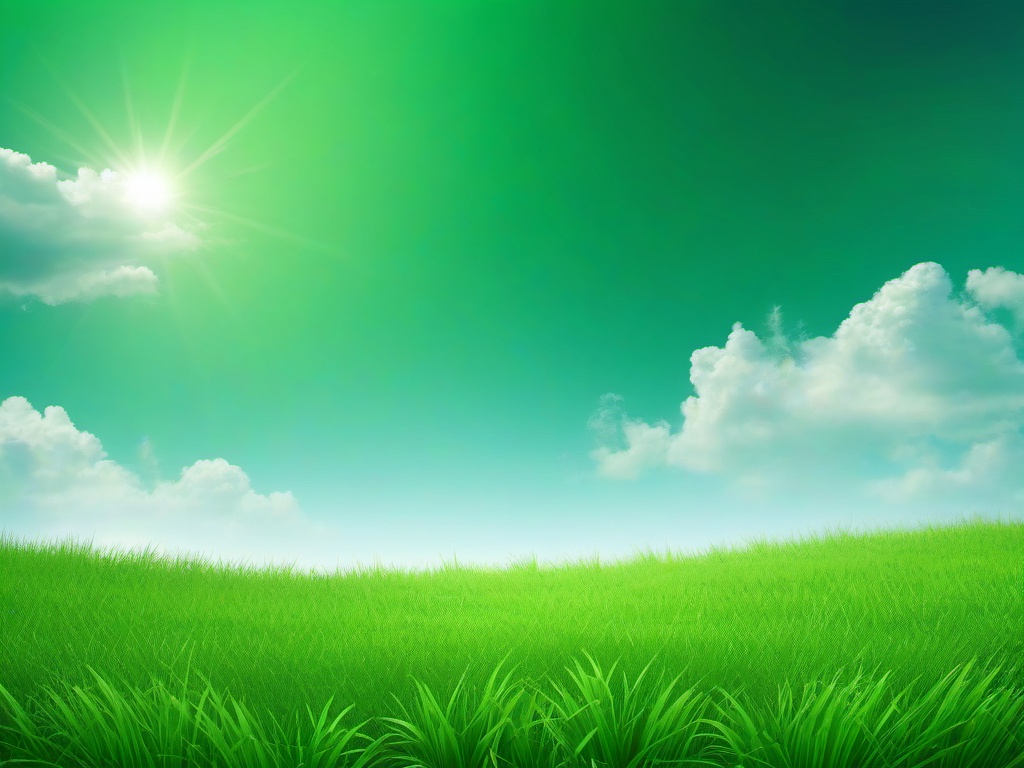 Sky With Green Grass Background  ,desktop background wallpaper