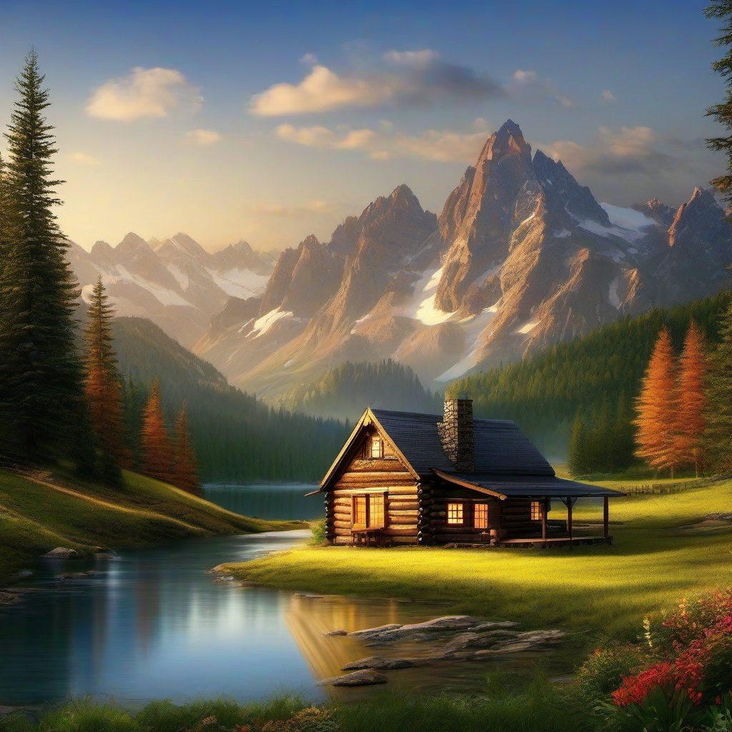 Mountain Background Wallpaper - mountain cabin wallpaper  