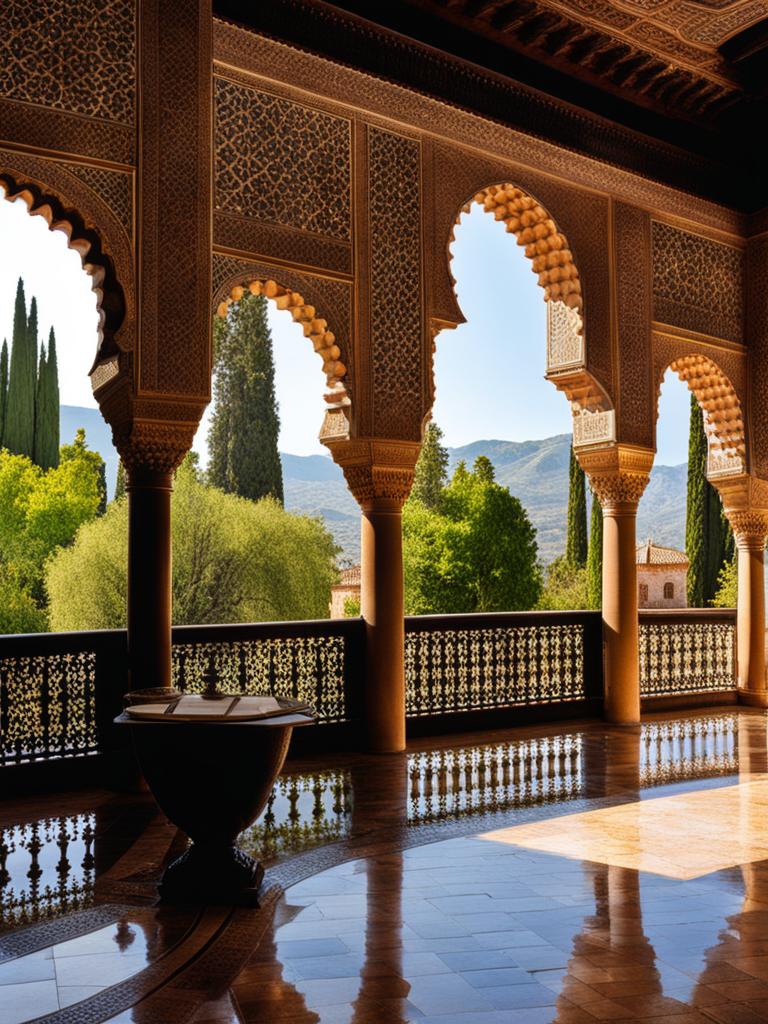 moorish palaces, with exquisite tilework, enchant visitors in alhambra, spain. 