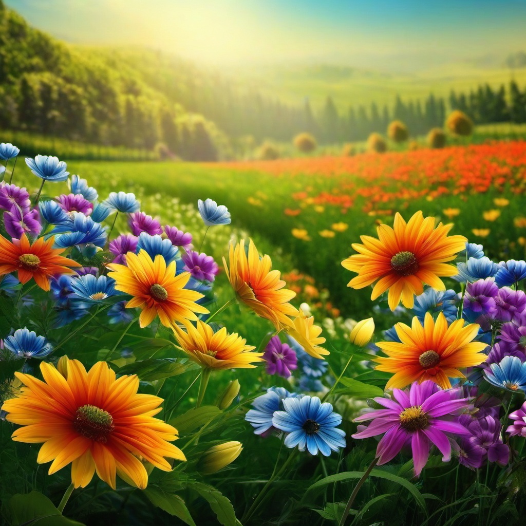 Flower Background Wallpaper - flower field background  