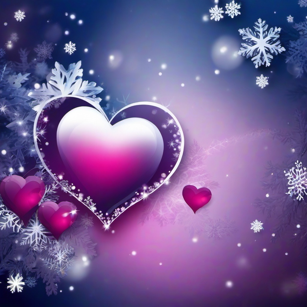 Heart Background Wallpaper - winter hearts background  