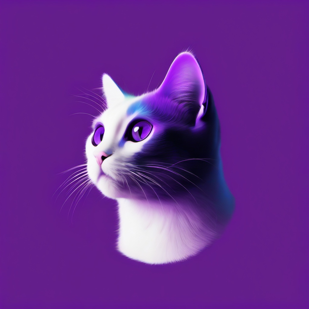 Cat Background Wallpaper - purple background cat  