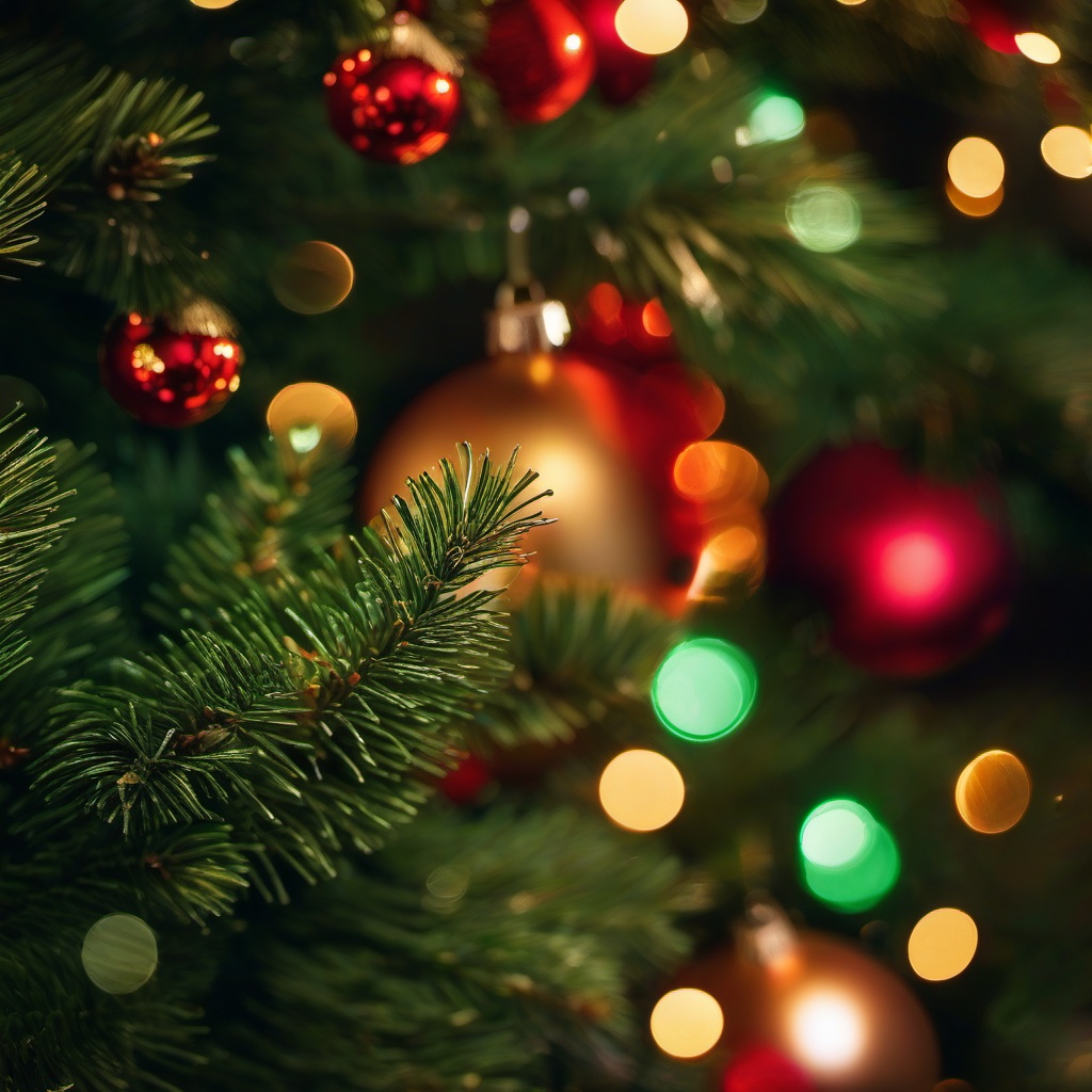 Christmas Background Wallpaper - tree bokeh background  