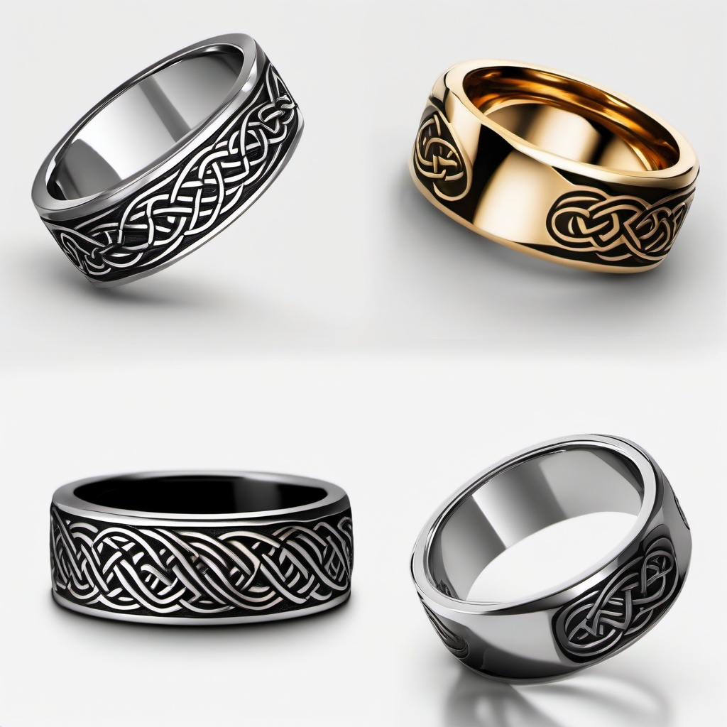 celtic tattoo wedding bands  simple color tattoo,minimal,white background