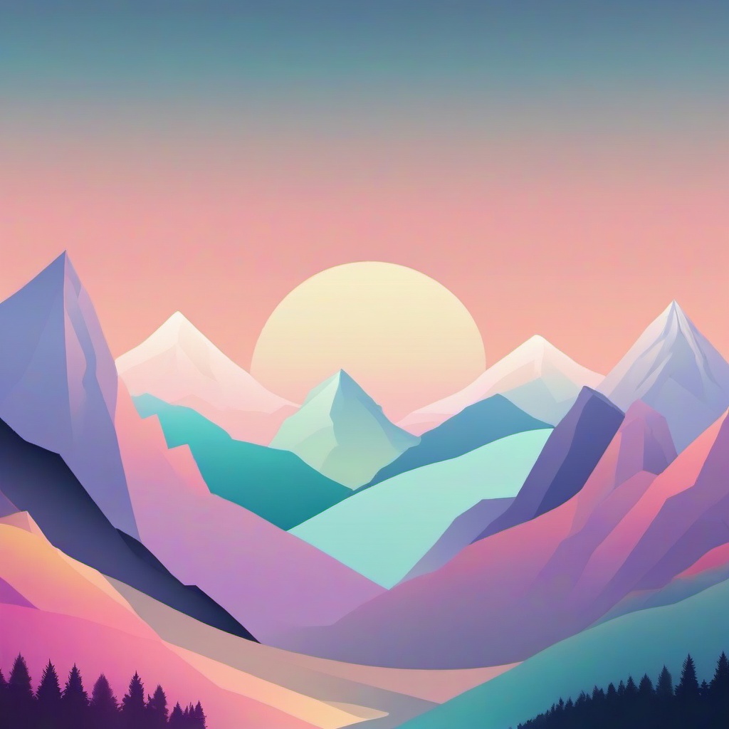 Mountain Background Wallpaper - pastel mountain background  