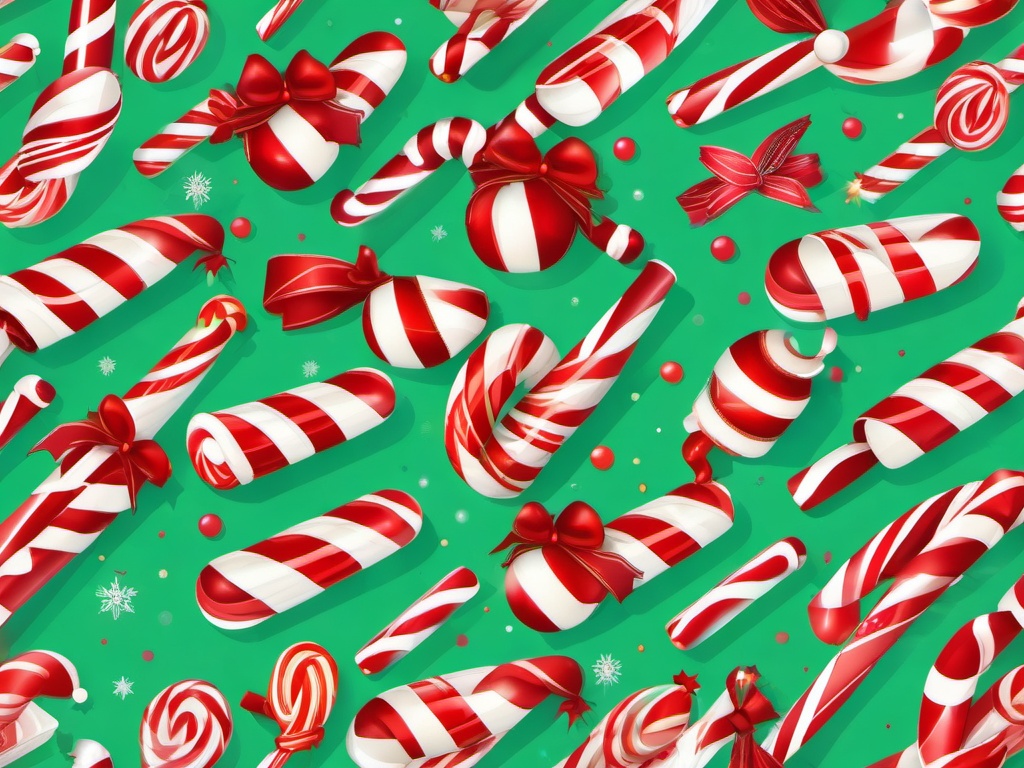 Christmas Background Candy Cane  