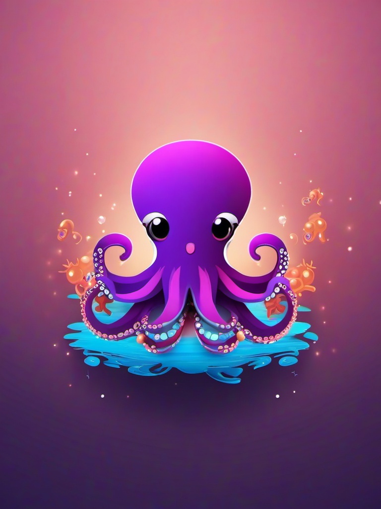 cute octopus wallpaper  ,mobile iphone background wallpaper