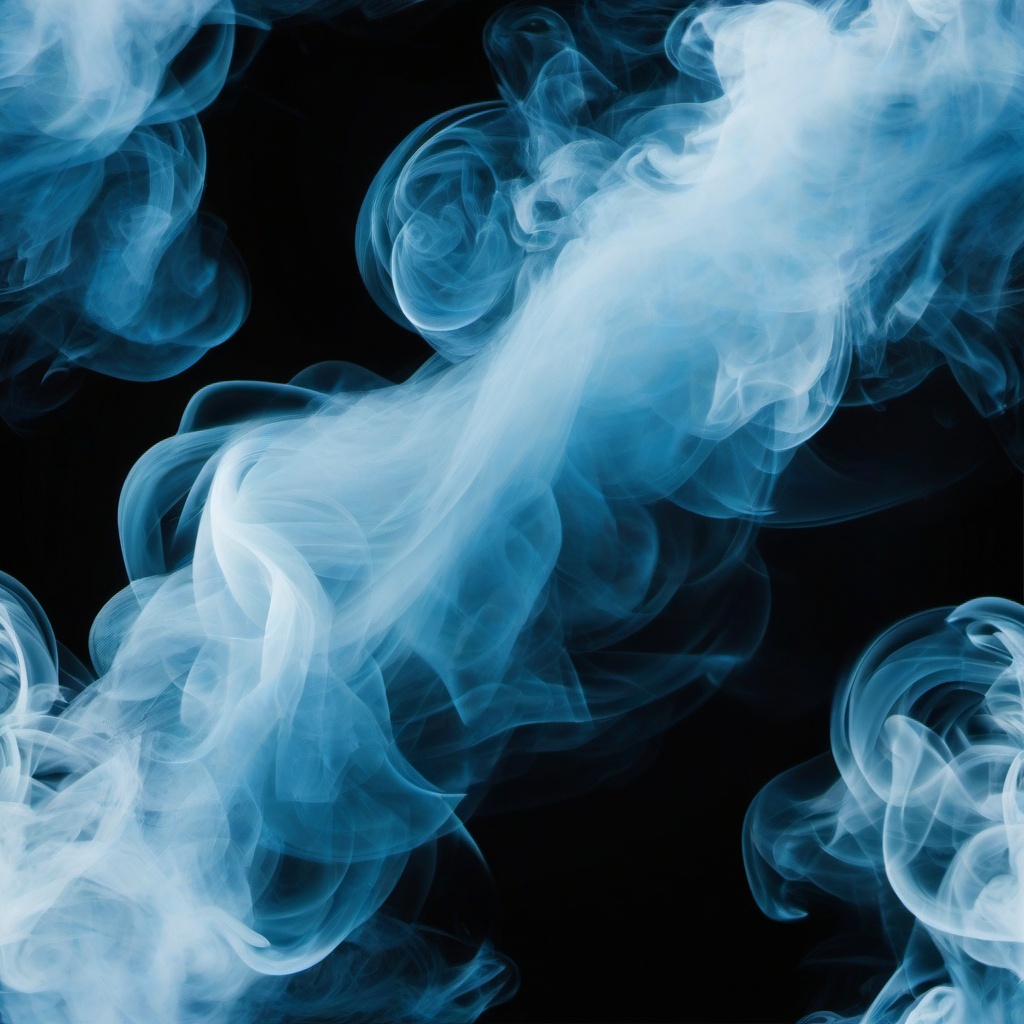 Smoke Background - blue smoke on black background  