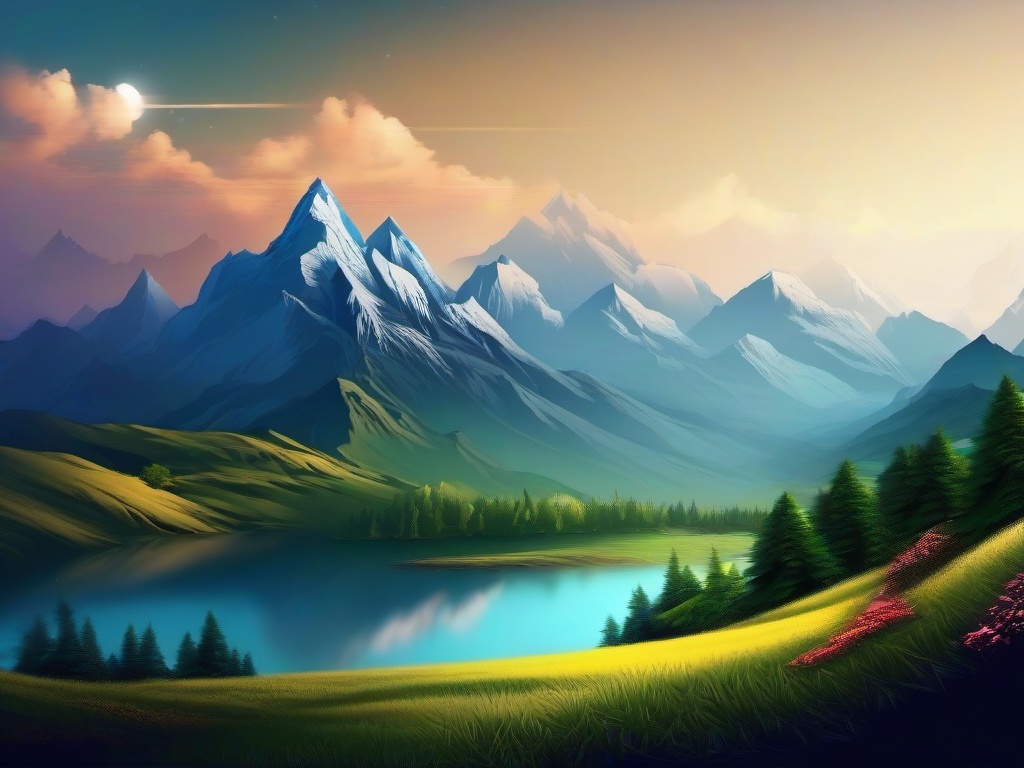 Sky Mountain Background  ,desktop background wallpaper