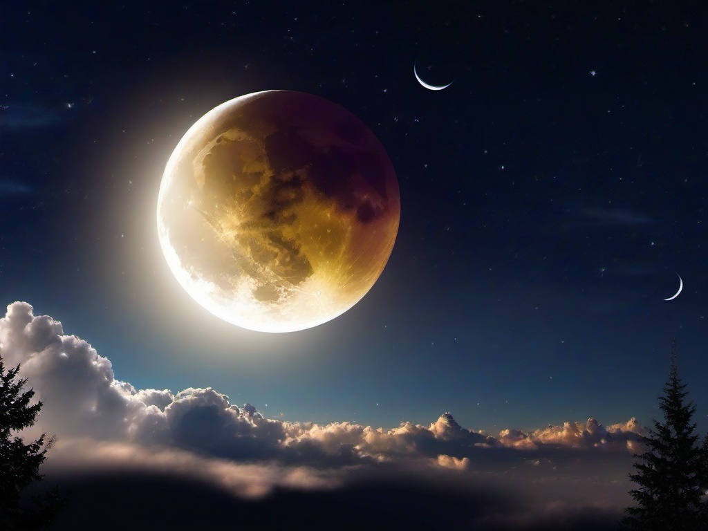 Night Sky Moon Wallpaper Hd  ,desktop background wallpaper