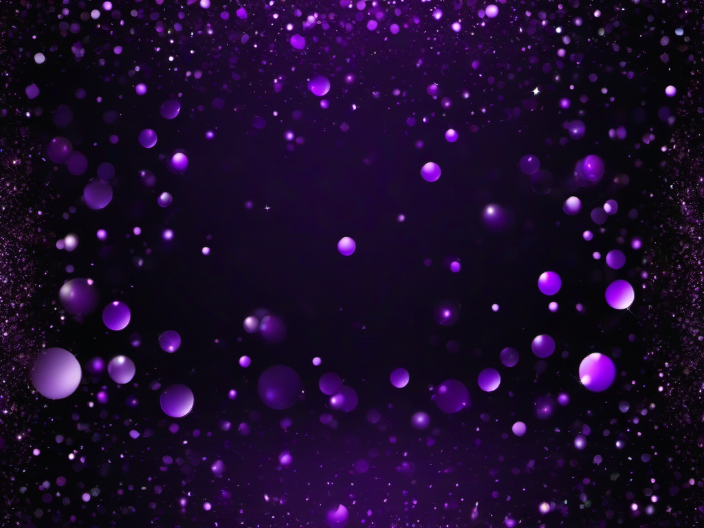 Black Background With Purple Glitter  