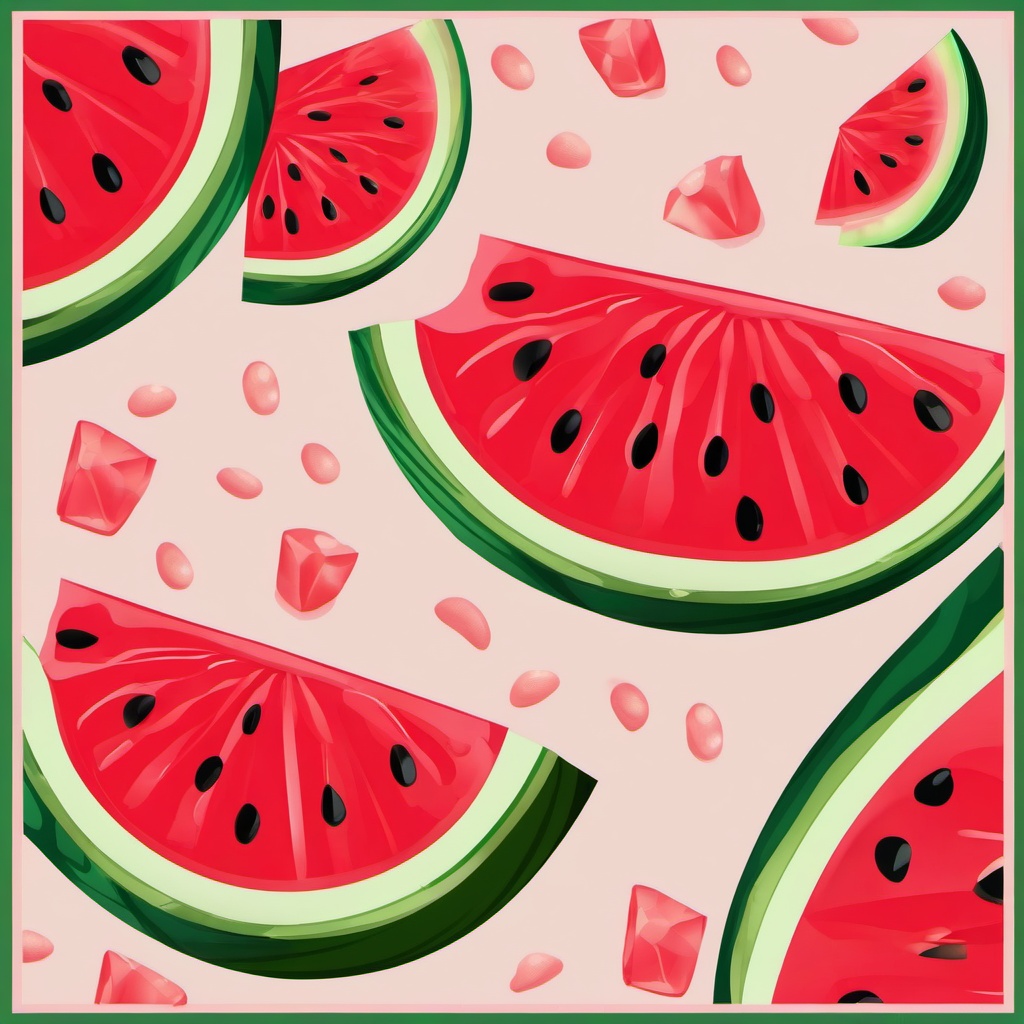 Watermelon clipart - slice of watermelon with seeds  