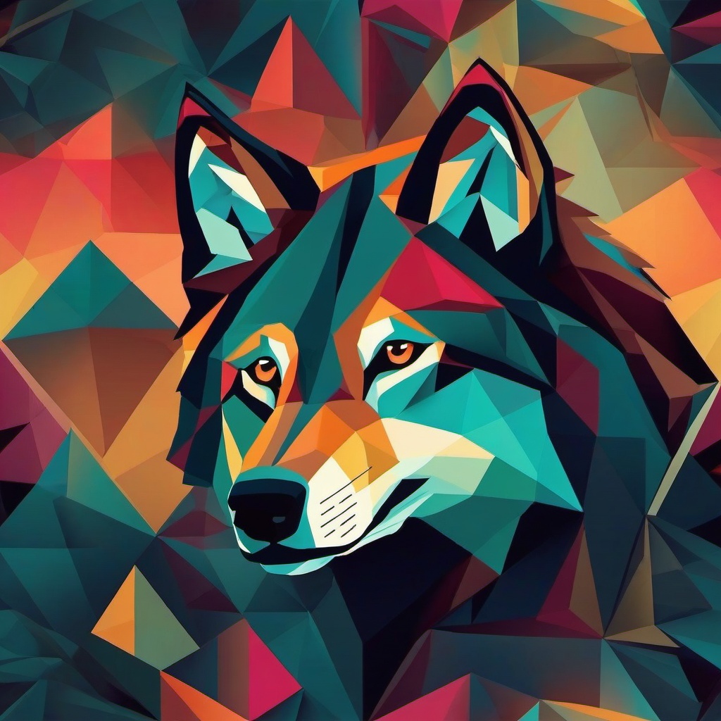 Geometric Background - wolf geometric wallpaper  