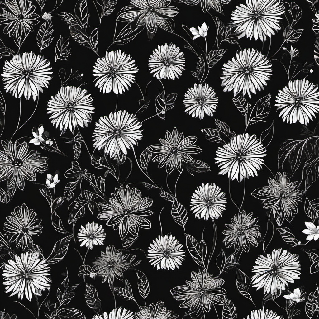 wallpaper flower black  