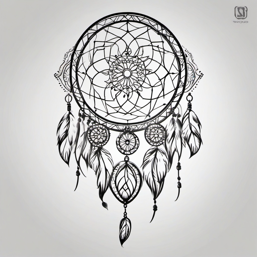 Best Dream Catcher Tattoo Design - Top-rated designs for dream catcher tattoos.  simple vector tattoo,minimalist,white background