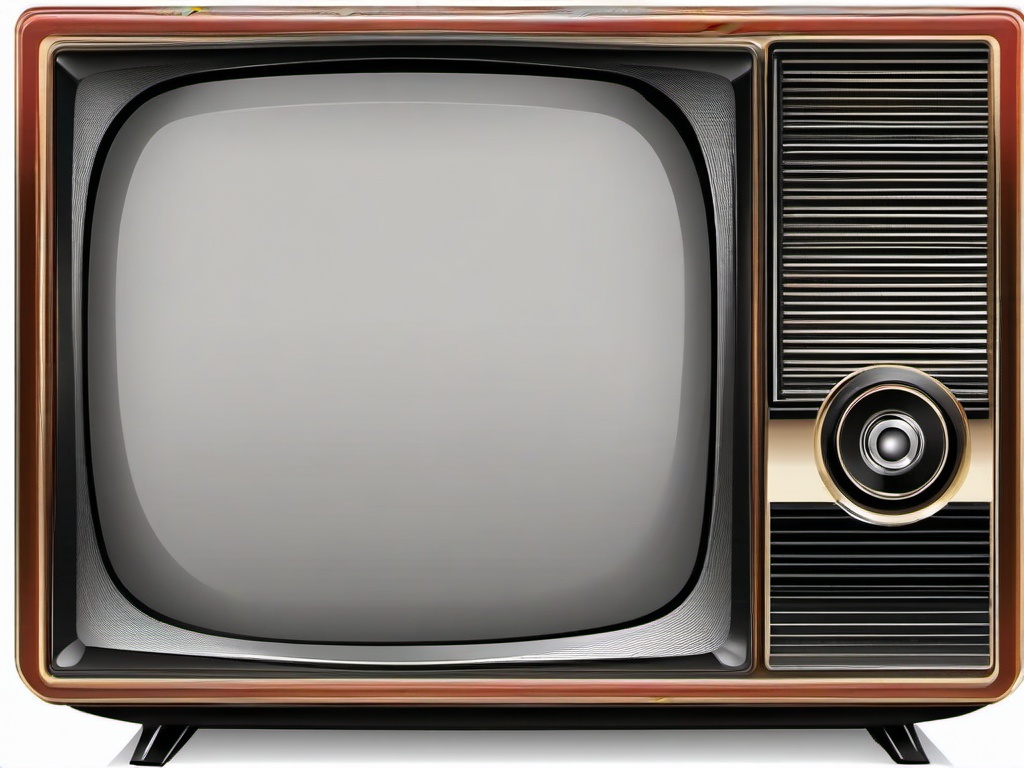 Television clipart - TV with static screen  clipart