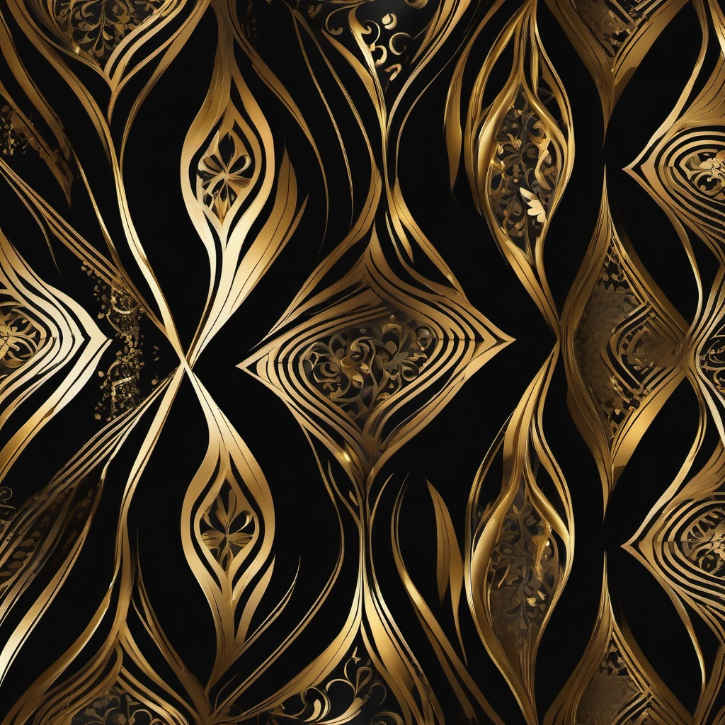 Black and Gold Background - Elegant Gold and Black Patterns, Timeless Elegance  intricate patterns, splash art, wallpaper art