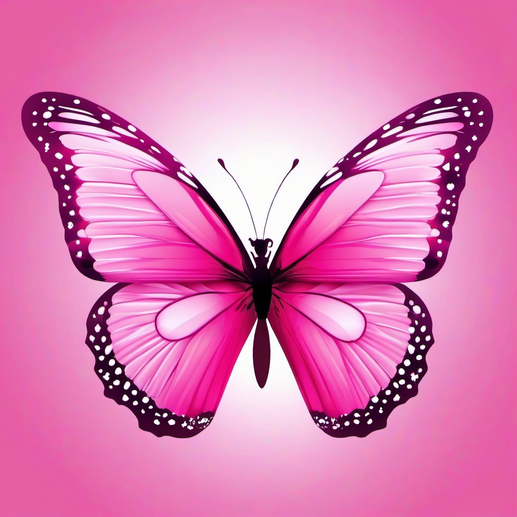 Butterfly Background Wallpaper - pink butterfly white background  