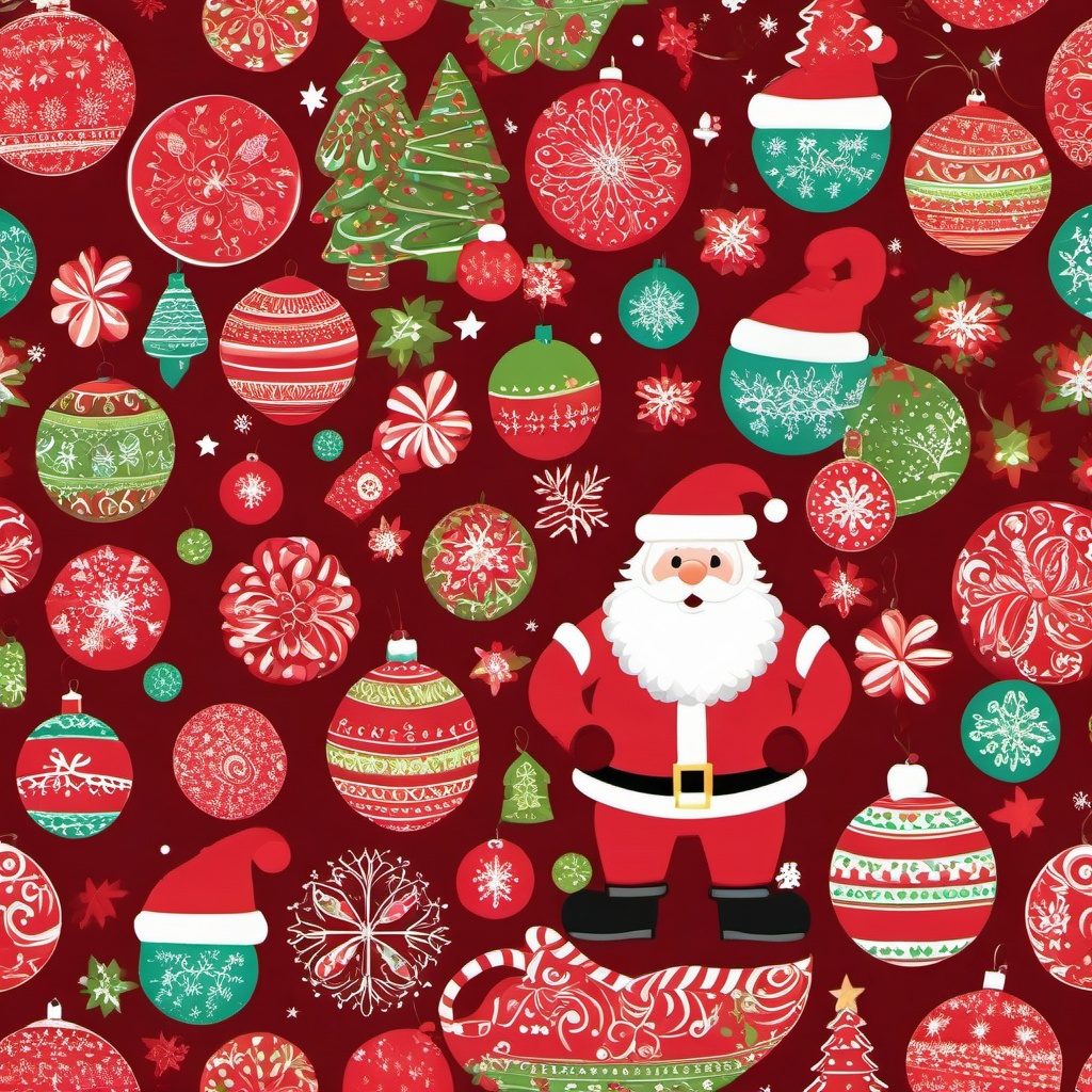 Santa's Factory Cute Christmas Wallpaper intricate details, patterns, wallpaper photo