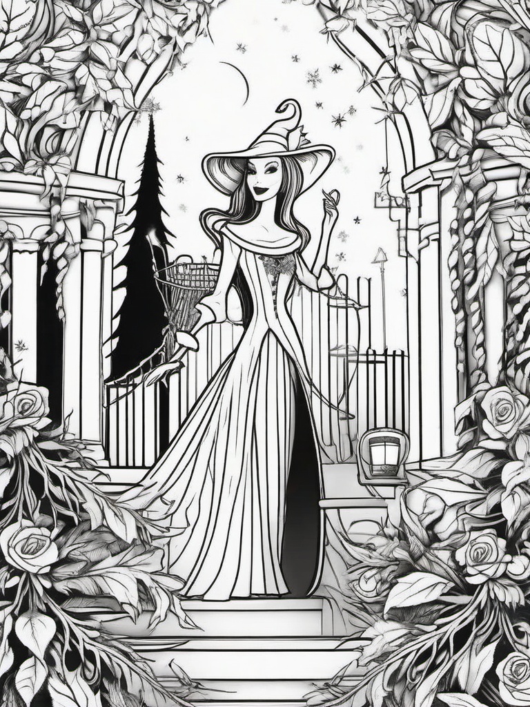Coloring Pages Nightmare Before Christmas  outling,coloring pages,black and whit
