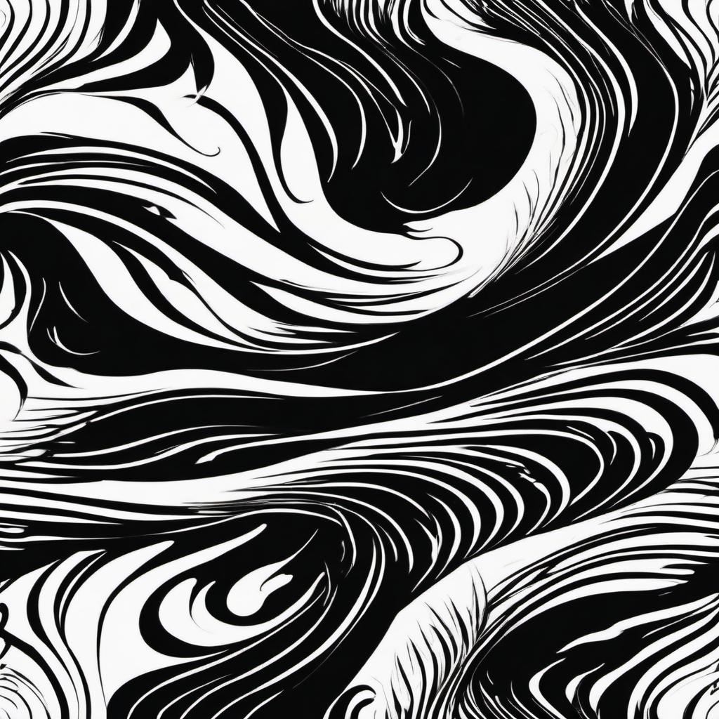 Abstract black flag swirls ink. Spiraling energy of dissent.  minimal color tattoo design