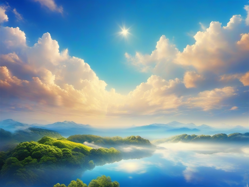 Blue Sky Heaven Background  ,desktop background wallpaper